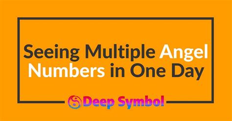 Multiple Angel Numbers In One Day .